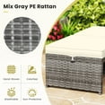 thumbnail image 4 of Gymax Set Of 6 Patio Furniture Outdoor Sectional Conversation PE Rattan Sofa Set White, 4 of 7