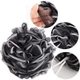 thumbnail image 2 of Shower Puff 4 Packs, 60g/pcs Mesh Bath Loofa Black Body Sponges Scrubber for Bathing Clear, 2 of 7