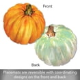 thumbnail image 4 of CounterArt Pumpkin Shaped Reversible Easy Care Flexible Tabletop Placemat 4 Pack, 4 of 8