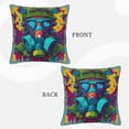 thumbnail image 4 of LNWH Soldier Man Mask Throw Pillow Covers, Square Soft Linen Decorative Pillow Cases, 20"x20", 4 of 8