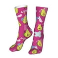 thumbnail image 6 of KLL Green Avocado Print Womens Crew Socks Athletic Middle Tube Long Socks Novelty Socks Gifts For Men, 6 of 7