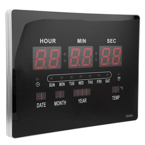 Reloj De Calendario De La UE De 100-240V, Reloj De Visualización De Fecha De Temperatura Práctico, Relojes De Pared, Para La Decoración Del Hogar Ver La Hora De La Oficina OTVIAP Enchufe de EE. UU.