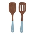 thumbnail image 4 of 2Pcs Wooden Spatula Chicken Wing Wood Durable Heatproof Long Handle Wooden Utensils for Kitchen Cooking, 4 of 8