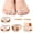 Beige,(S+L)*2, variant on Bunion Toe Separators for Overlapping Toes Women Men, Gel Toe Spacers with 2 Loops for feet, Toe Straightener(2 Large, 2 Small)