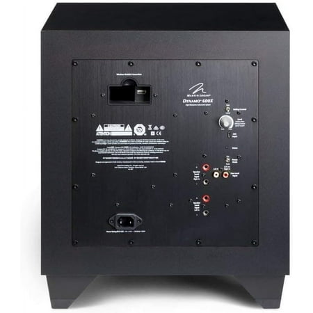 MartinLogan - Dynamo 600X 10" 240W Ported, Powered Subwoofer, with Sub Control App and Wireless Ready - Satin Black