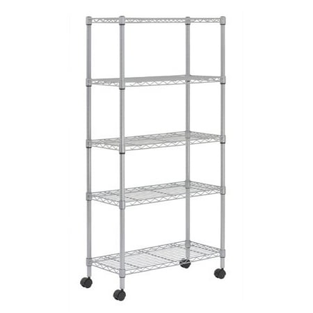 Sandusky Cabinets Mobile 5 Shelf Wire Shelving Com