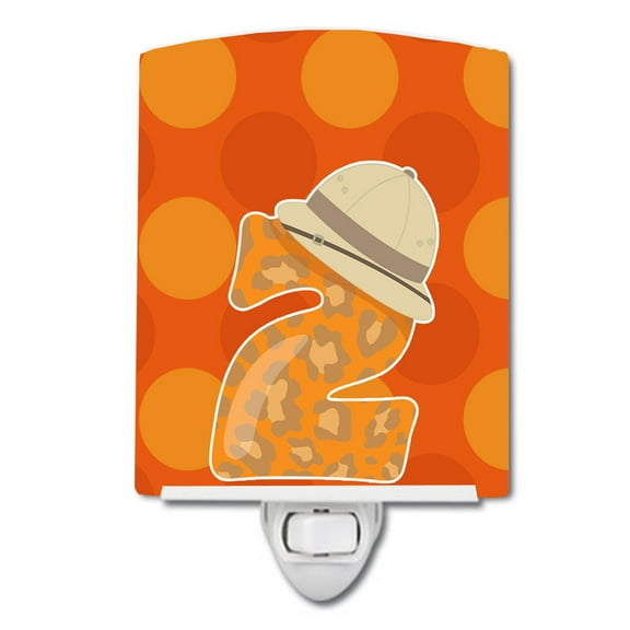 Caroline's Treasures BB9009CNL Zoo Month 2 Ceramic Night Light, 6x4x3", multicolor