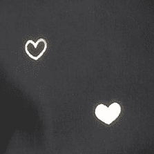 Black Metallic Heart