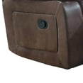 thumbnail image 4 of Fabric Manual Recliner Chair with Pillow Top Arms Brown - Saltoro Sherpi, 4 of 5