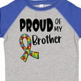 thumbnail image 4 of Inktastic Proud of My Brother Autism Awareness Puzzle Piece Ribbon Boys or Girls Toddler T-Shirt, 4 of 5
