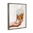 thumbnail image 3 of Stupell Industries Pouring Liqueur Glass Beverage Graphic Art Luster Gray Floating Framed Canvas Print Wall Art, Design by Ziwei Li, 3 of 6
