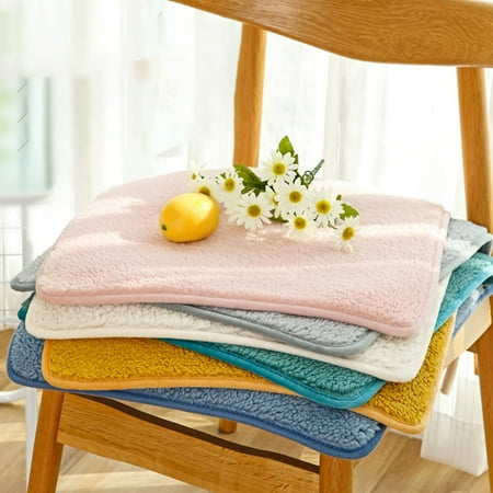 

Riguas Chair Cushion Soft Thick Plush Comfortable Anti-slip Keep Warm Solid Color Seat Pad Sitting Sofa Pillow for Living Room