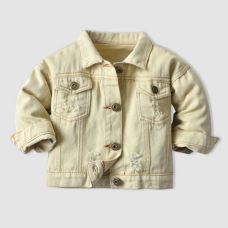 Splozh Kids Jean Jacket Boys Baby Boys Girls Denim Jacket Kids