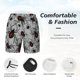 thumbnail image 3 of Balery Spiders Bañador para hombre, shorts de playa de secado rápido con entrepierna y forro de compresión-Small, 3 of 6