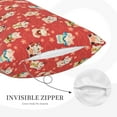 thumbnail image 5 of Daiia Japanese Maneki Cats Bedding Waterproof Pillow Protector Zippered Queen – Bed Bug Proof Pillow Encasement-14"x20", 5 of 9