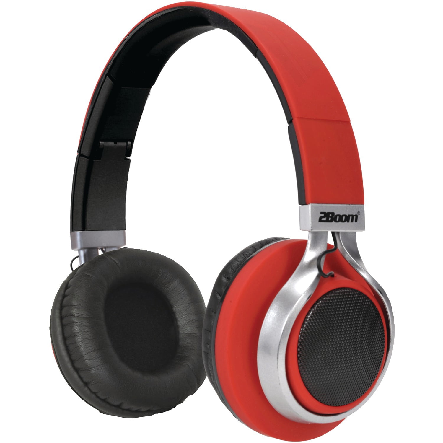 2boom Hpbt900r Hpbt900 Led Lightboom Bluetooth Stereo Headphones (red