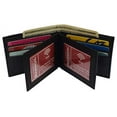 thumbnail image 6 of RFID Blocking Men's Leather Wallet Bifold Multi Card ID Holder, 6 of 16