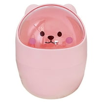 BESTYASH Small Plastic Trash Can, Compact Waste Bin for Home, Office, Bathroom - 1 Set