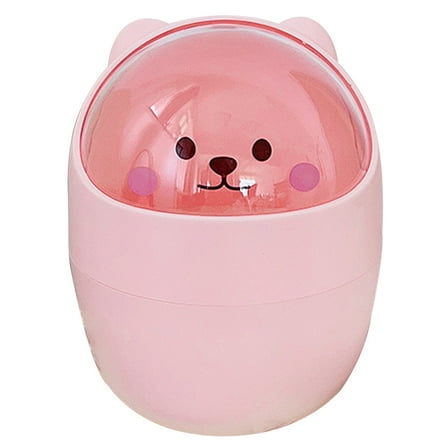 BESTYASH Small Plastic Trash Can, Compact Waste Bin for Home, Office, Bathroom - 1 Set
