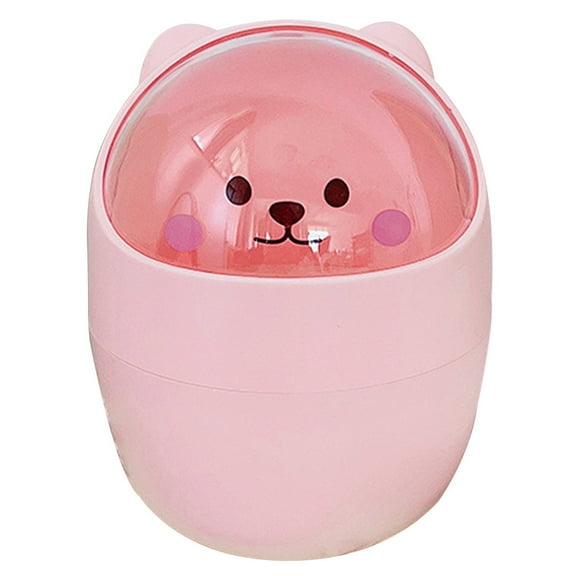 BESTYASH Small Plastic Trash Can, Compact Waste Bin for Home, Office, Bathroom - 1 Set