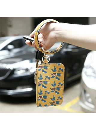 Tooloflife Genuine Leather Car Key Case Key Holder Bag Wallet Purse Zip Keychain for Men and Women Solid Color, Adult Unisex, Size: 8*5*3cm/3.15*1.97*