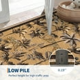 thumbnail image 4 of GlowSol 2'x6' Jungle Animal Print Runner Rug Soft Non-Slip Bedroom Runner Rug Washable Indoor Runners for Kitchen Hallway Laundry, Brown, 4 of 7