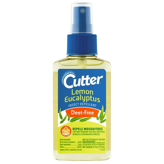 Cutter Lemon Eucalyptus Insect Repellent, DEET-Free Pump Spray, 4 Ounces