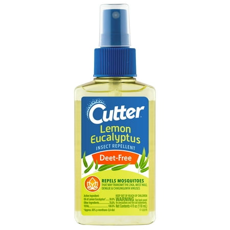 Cutter Lemon Eucalyptus Insect Repellent, DEET-Free Pump Spray, 4 Ounces