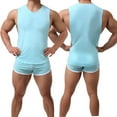 thumbnail image 2 of FRSASU Men's Sleeveless Tank Tops Loose Leisure Athletic Workout Running Muscle Shirts Summer Gym Bodybuilding T-Shirts Sky Blue, 2 of 9