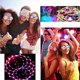 thumbnail image 5 of 2 piezas (negro, rosa) Gafas de sol de caleidoscopio arcoíris, gafas de fiesta Rave Festival, gafas de prisma arcoíris, adecuadas para fiestas musicales, fiestas navideñas Excelente Rendimiento, 5 of 5