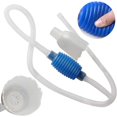 thumbnail image 1 of Sifón de limpieza para acuarios. La bomba de sifón de una mano para acuarios puede drenar y cambiar el agua en minutos (azul), 1 of 5