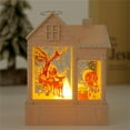 thumbnail image 3 of Michellecmm Christmas Night Lights with Hanging Loop Retro House Santa Claus Luminous Decorative Ornaments for Home Holiday Decor, 3 of 5