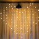 thumbnail image 1 of 1 cuerda de pc, telón de fondo de cascada de San Valentín, luces de ventana de hadas para boda, cortinas de luz de hadas, decoración Led, luces en línea intermitentes, 1 of 5