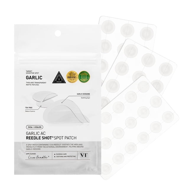 Parche para Imperfecciones VT COSMETICS Garlic AC Reedle Shot 48 Unidades