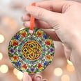 thumbnail image 4 of Celtic Knot Floral Glass SunCatcher Celtic Witches Knot Window hanging Wiccan Protection Charm Home Decoration Pagan Solstice gift decor, Ornament 2025, Holiday 2025, Seasonal, 4 of 5