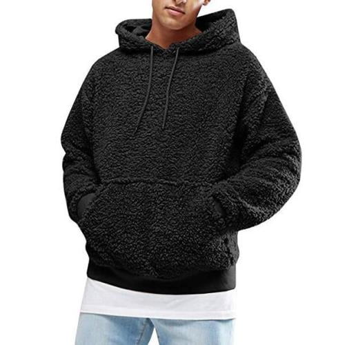 Men's Casual Hoodies Pullover Sweatshirts Winter Warm Hooded Fashion Jacket US 