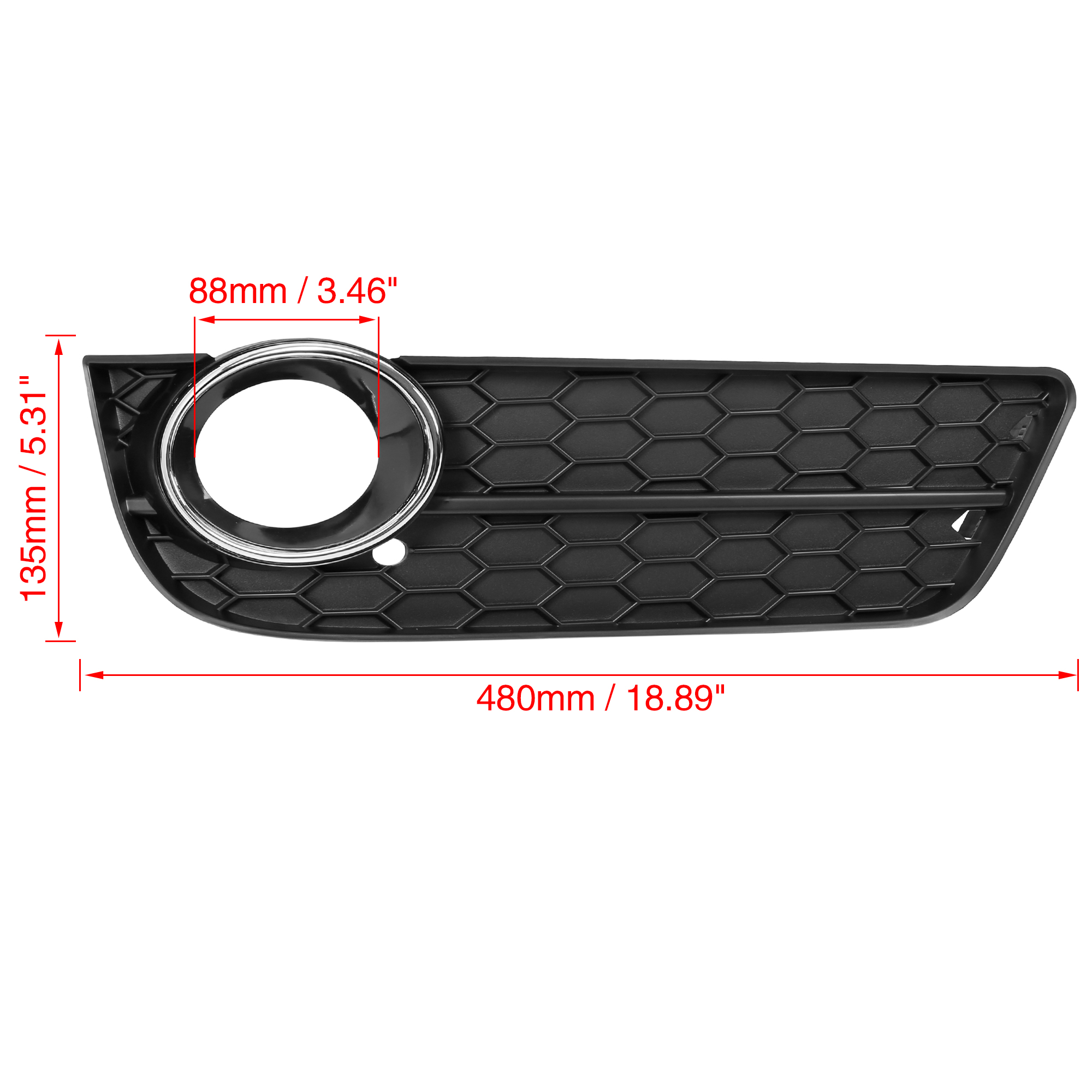 Unique Bargains Car Front Right Fog Light Grille Cover 8T0807682 for Audi A5 Quattro 2008