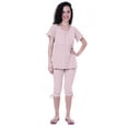 thumbnail image 5 of Moomaya Printed CottonNightwearSet For Womens Top & Capri Pant 2 Piece Sleepwear, 5 of 5