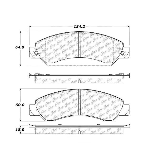 Go Parts Oe Replacement For 2007 2007 Gmc Yukon Xl 1500 Front Disc Brake Pad Set For Gmc Yukon Xl 1500 Walmart Com Walmart Com