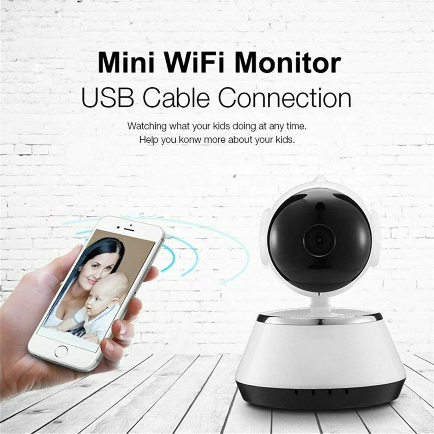 Wireless Home Security Camera WiFi Camera Audio Surveillance Baby Monitor CCTV