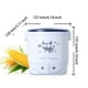thumbnail image 5 of Billuyoard Olla arrocera para coche, Mini utensilios de cocina, 1L, sopa, gachas, calentador eléctrico, fiambrera de viaje, máquina de Electrodomésticos 24V/Blanco 24V, 5 of 6