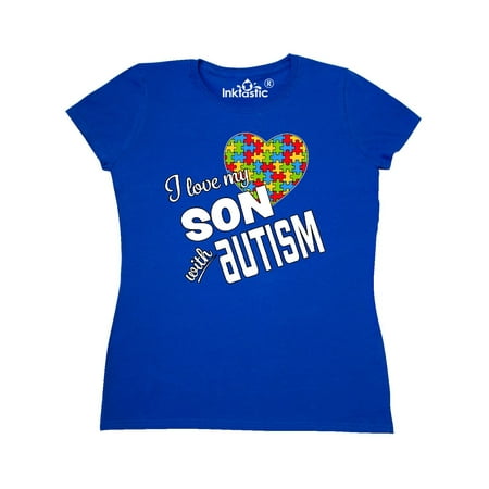 I Love my Son with Autism Women's T-Shirt