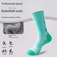thumbnail image 4 of Professional Mens Basketball Socks Breathable Sports Socks Mens Long Sock, 4 of 7