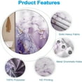 thumbnail image 3 of Stall Shower Curtain for Bathroom 36x72 inches Purple Marble Shower Curtain Set Bathtub RV Decoration Waterproof Fabric Abstract Modern Small Cloth Curtain with Hooks, 3 of 6