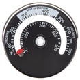 thumbnail image 1 of HINTRMENT Indoor Temperature and Humidity Thermometer Hygrometer Black Iron Square 1Pack, 1 of 8