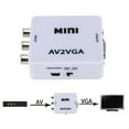 thumbnail image 2 of AV () to VGA Audio Video Converter,Support Resolution 1080P /720P,With 3.5 mm AUDIO Audio Input Port,for STB TV PC, 2 of 5