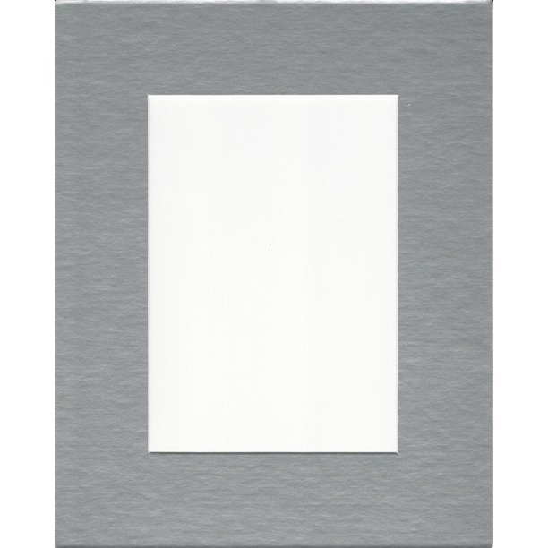 24x36 Silver Picture Mat with White Core, Bevel cut for 20x30 Picture ...