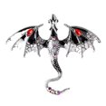 thumbnail image 2 of Soumake Vintage Oil-dripping Flying Dragon Brooch Rhinestone Cartoon Enamel Animal Shape Men Women Clothing Hat Bag Lapel Pin Fashion Jewelry Gift, 2 of 8