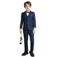 thumbnail image 2 of 2pcs Boys Formal Gentleman Outfits Long Sleeve Boys Clothing Set For Competition Wedding Banquet Dress, 2 of 5