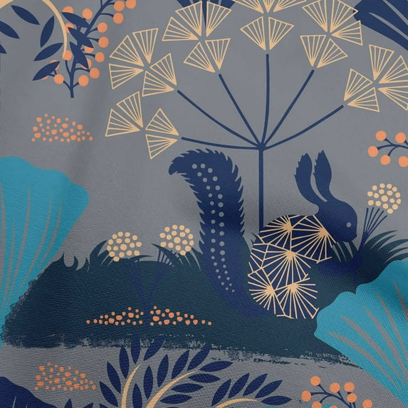 oneOone Cotton Poplin Blue Fabric Abstracts Sewing Fabric By The Yard Printed Diy Clothing Sewing Supplies 56 Inch Wide